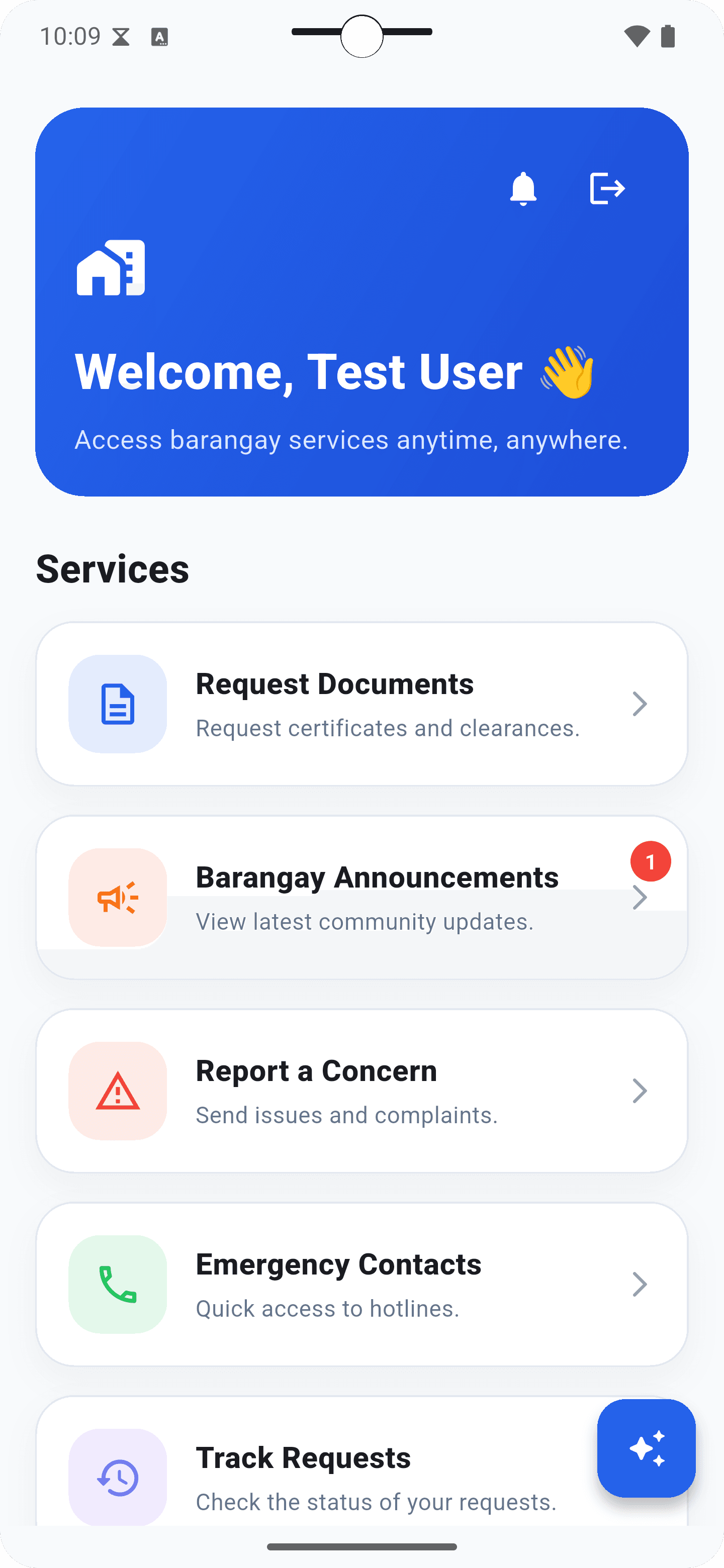 The Barangay Service App screenshot 1