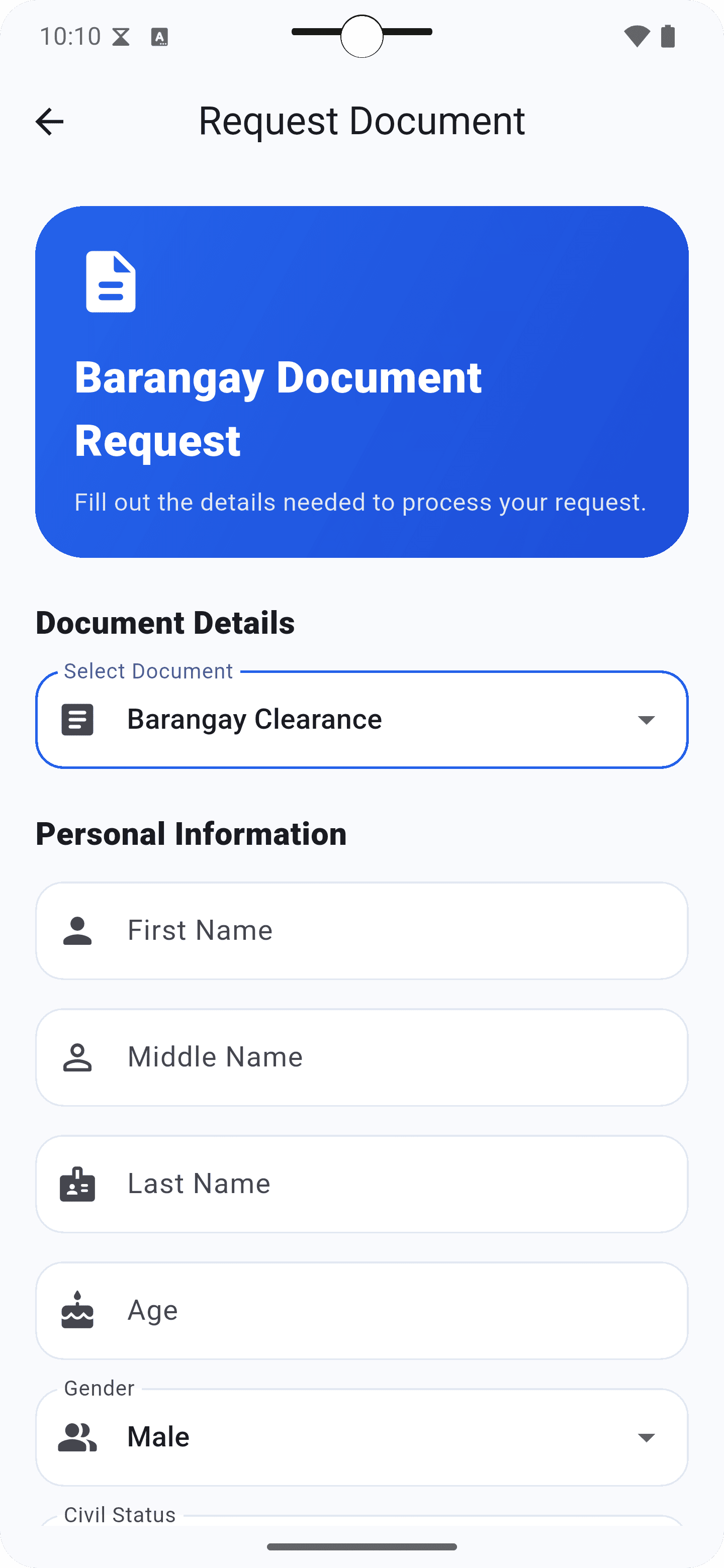 The Barangay Service App screenshot 2