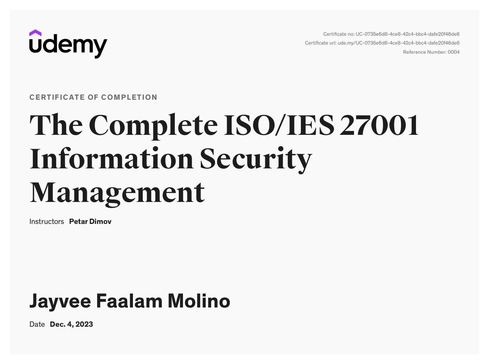 The Complete ISO/IEC 27001 Information Security Management