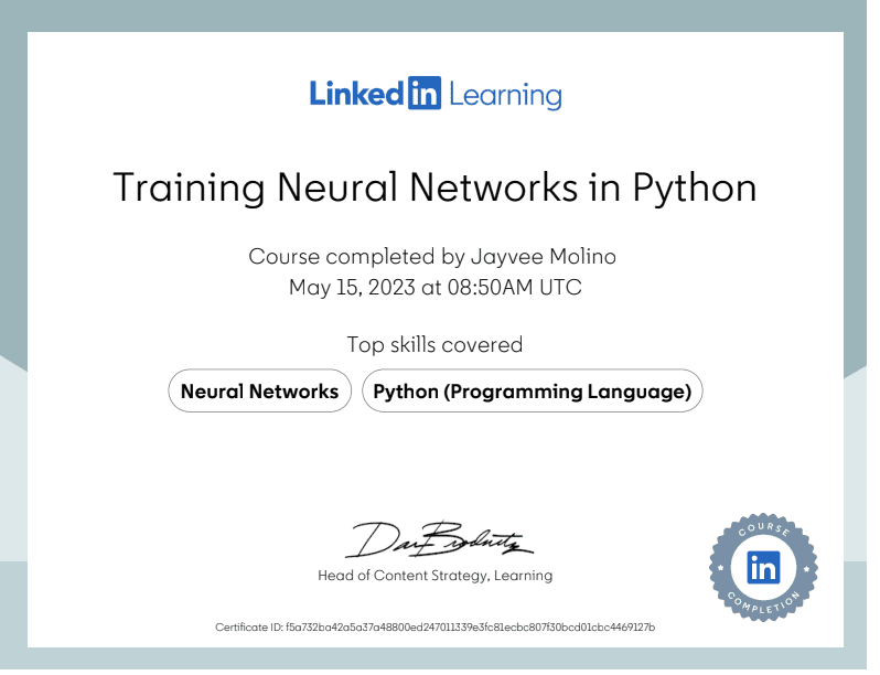 Training Neural Networks in Python