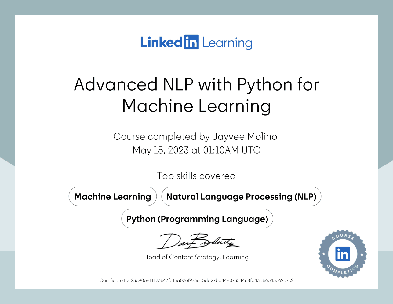 Advanced NLP with Python for Machine Learning