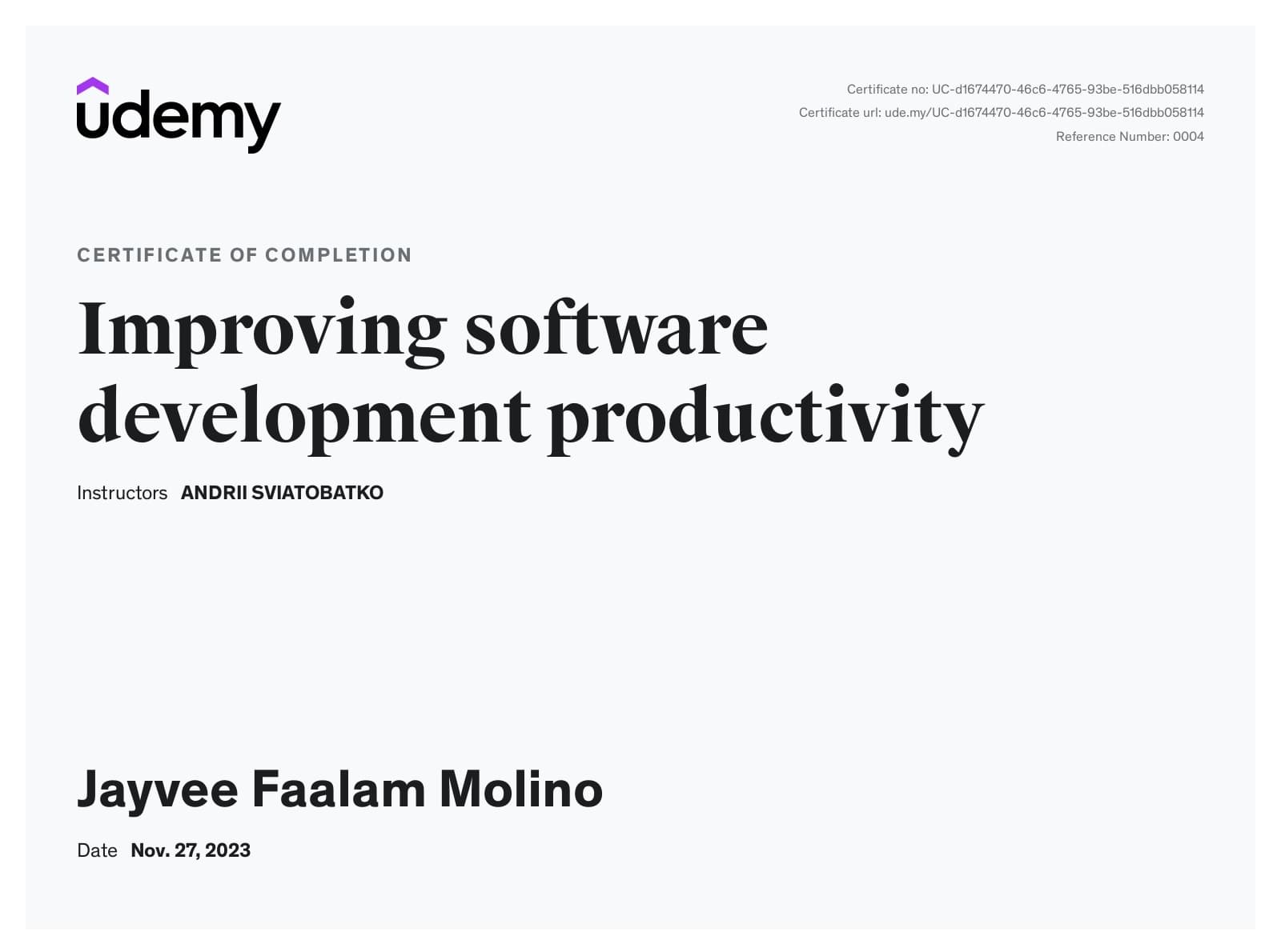 Improving Software Development Productivity