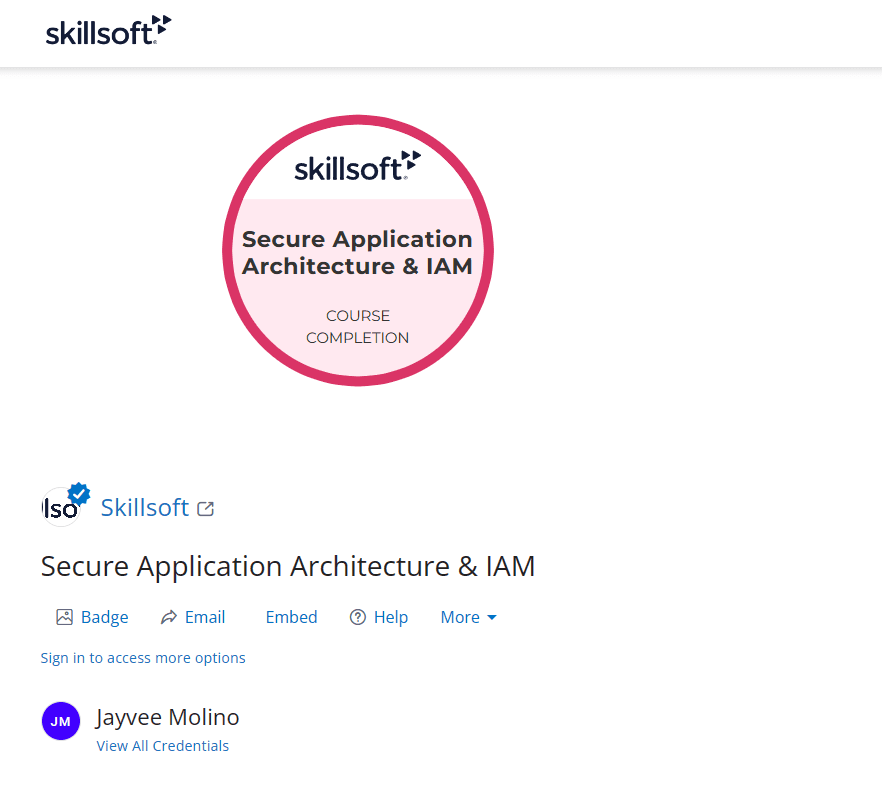 Secure Application Architecture & IAM