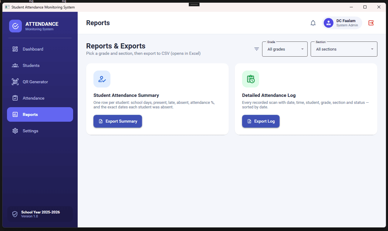 Student Attendance Monitoring System screenshot 6