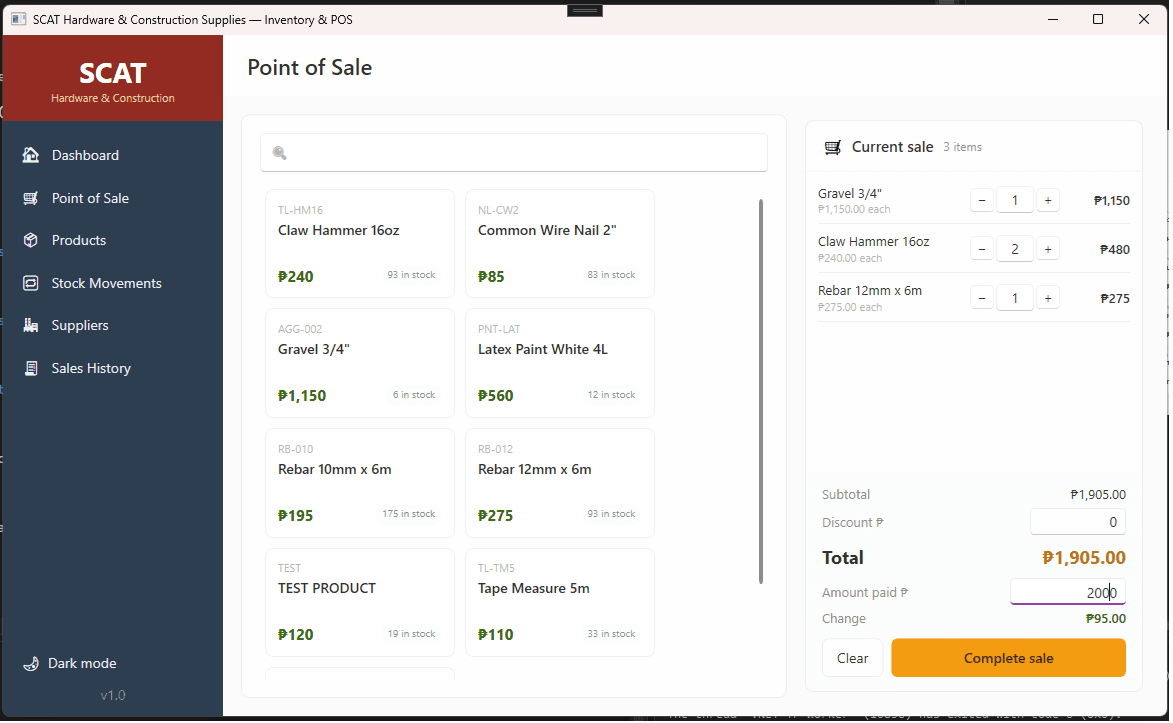 Local Hardware Inventory System screenshot 2