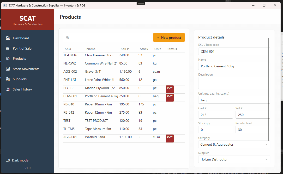 Local Hardware Inventory System screenshot 3