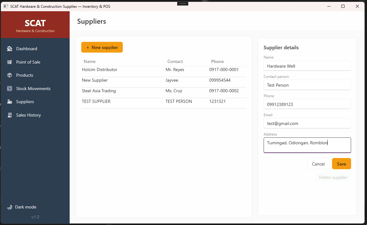 Local Hardware Inventory System screenshot 4