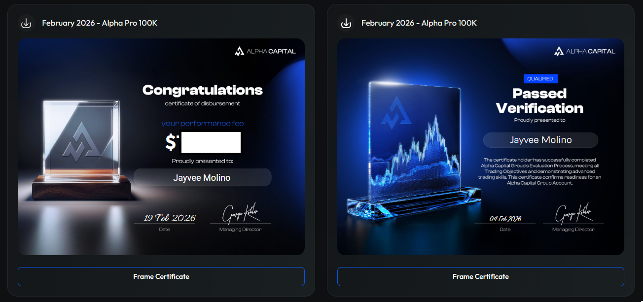 Trading certificate 5